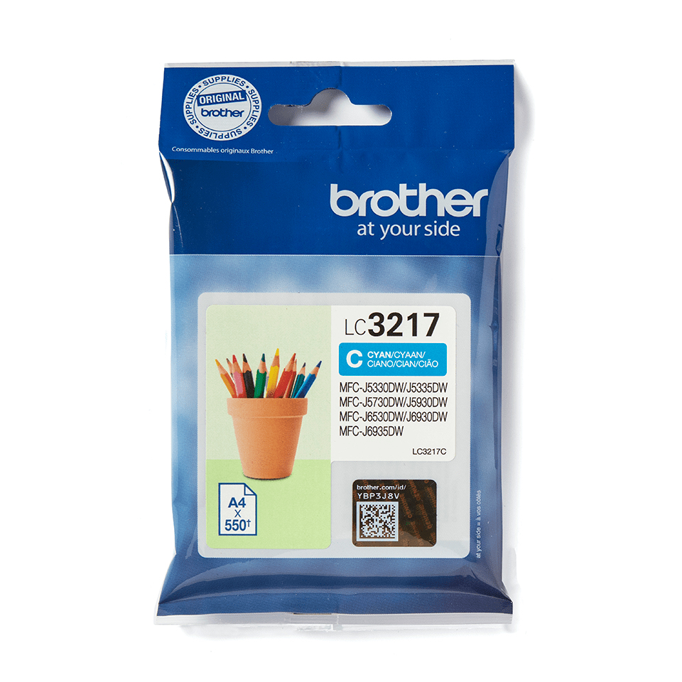 BROTHER Cartucho de tinta cian para MFCJ5330,MFCJ6530DW,MFCJ6930DW