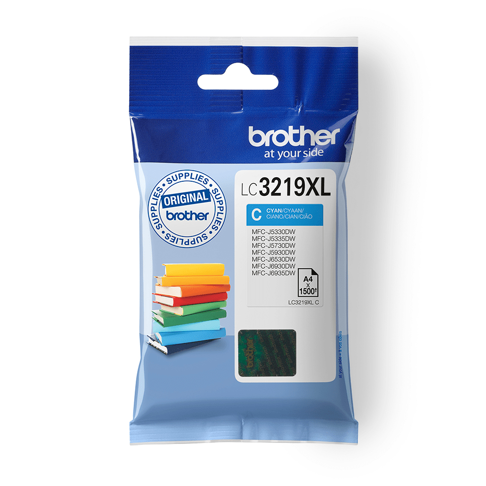 BROTHER Cartucho de tinta cian de larga duracion para MFCJ5330,MFCJ6530DW,MFCJ6930DW