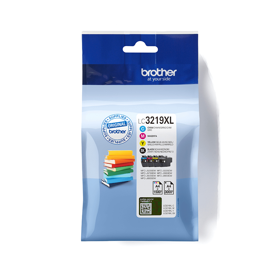 BROTHER Pack cartuchos de tinta negro, cian, magenta y amarillo de larga duracion para MFCJ5330,MFC