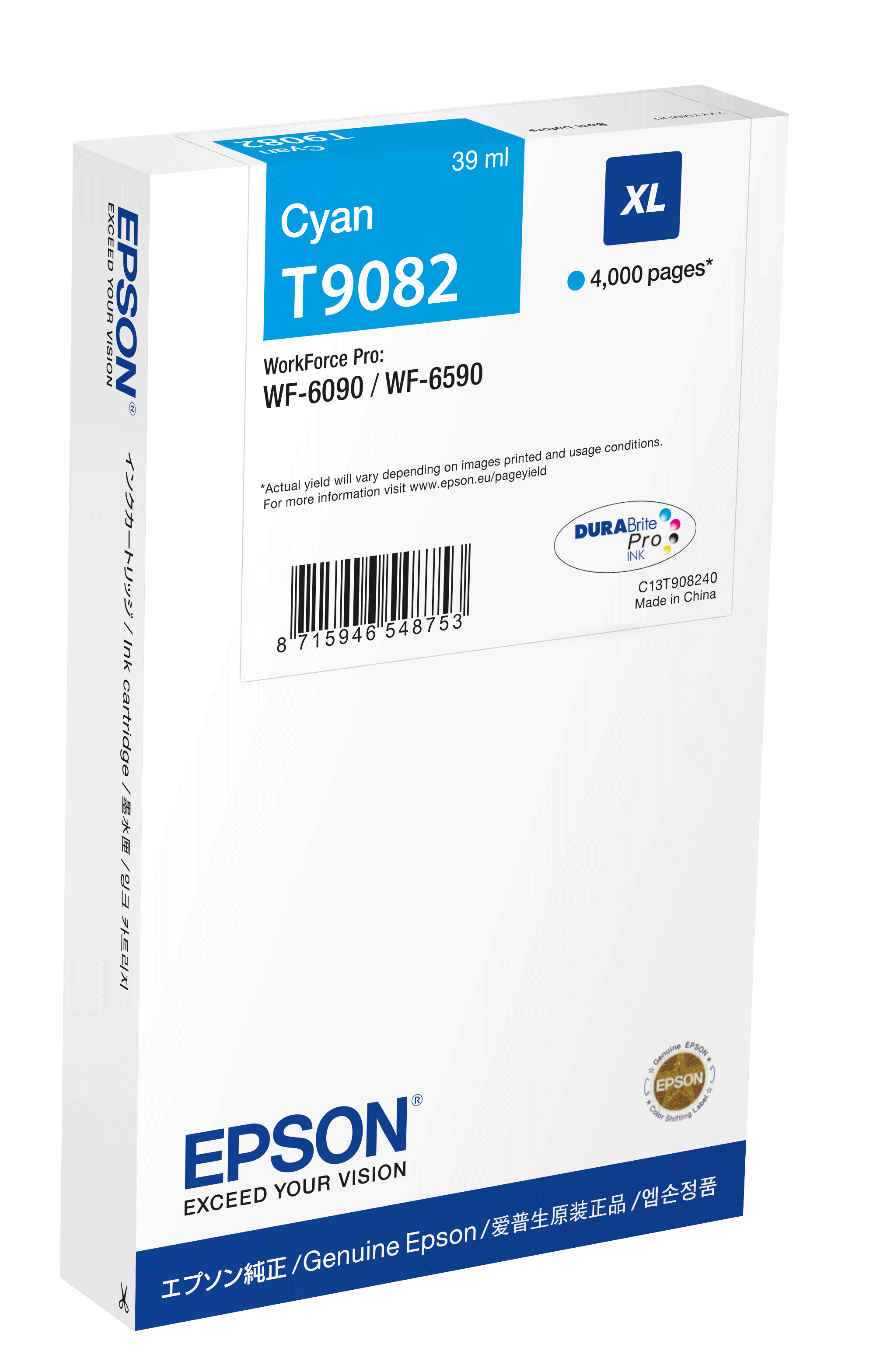 Epson WF-6590DWF/WF-6090DW Cartucho Cian XL