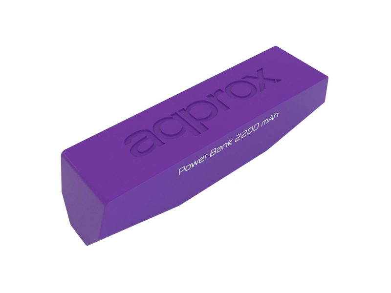 APPROX Power Bank de bolsillo Universal 2200 mAh (Rosa)