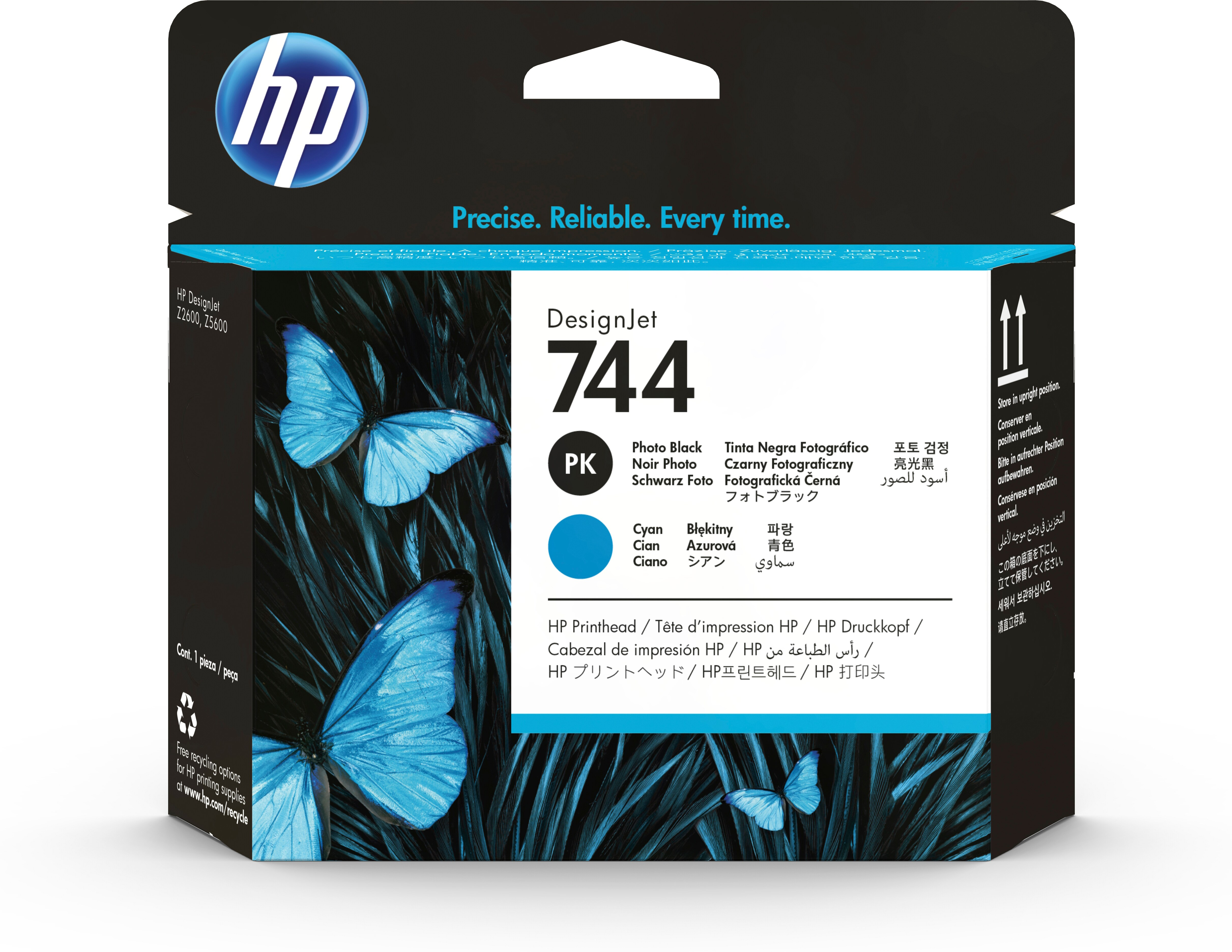 HP DesignJet 744 Cabezal de impresion Negro Foto y Cyan