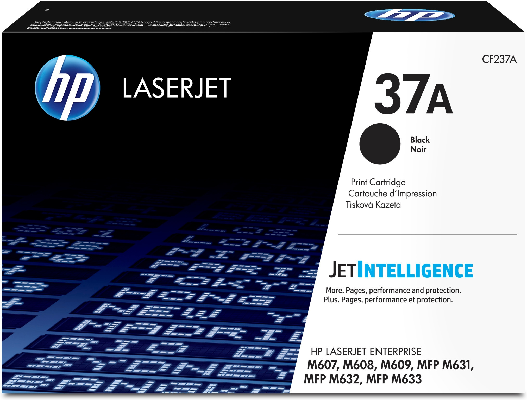 HP LaserJet M607n/dn,M608n/dn/x Toner Negro nº37A