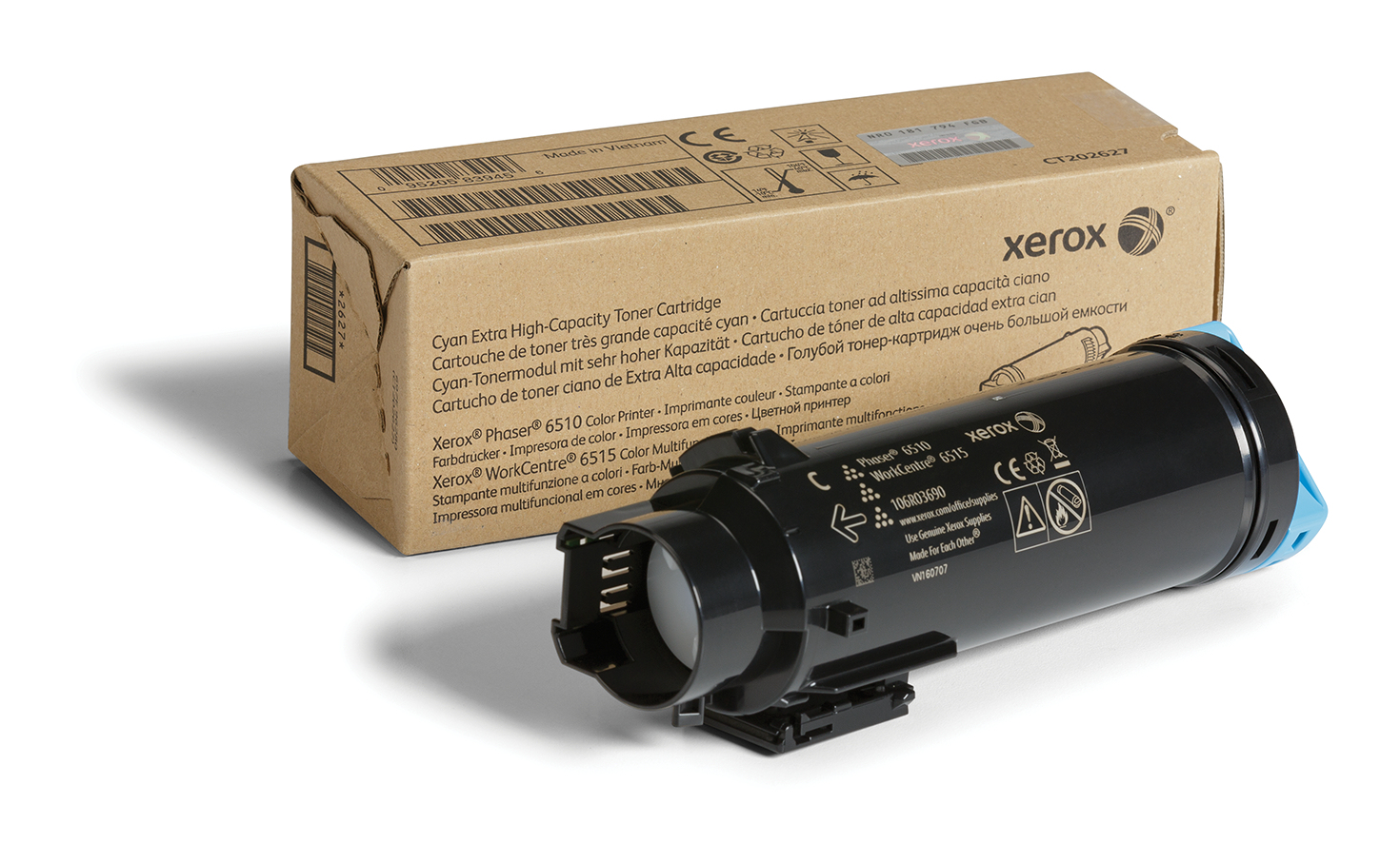 XEROX Workcenter 6515 Phaser 6510 Toner Cian Extra Alta Capacidad