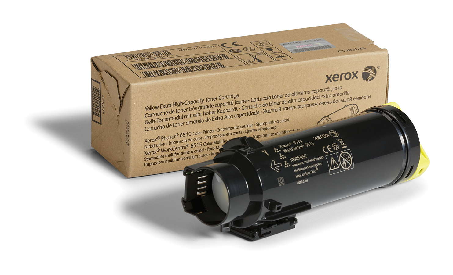 XEROX Workcenter 6515 Phaser 6510 Toner Amarillo Extra Alta Capacidad