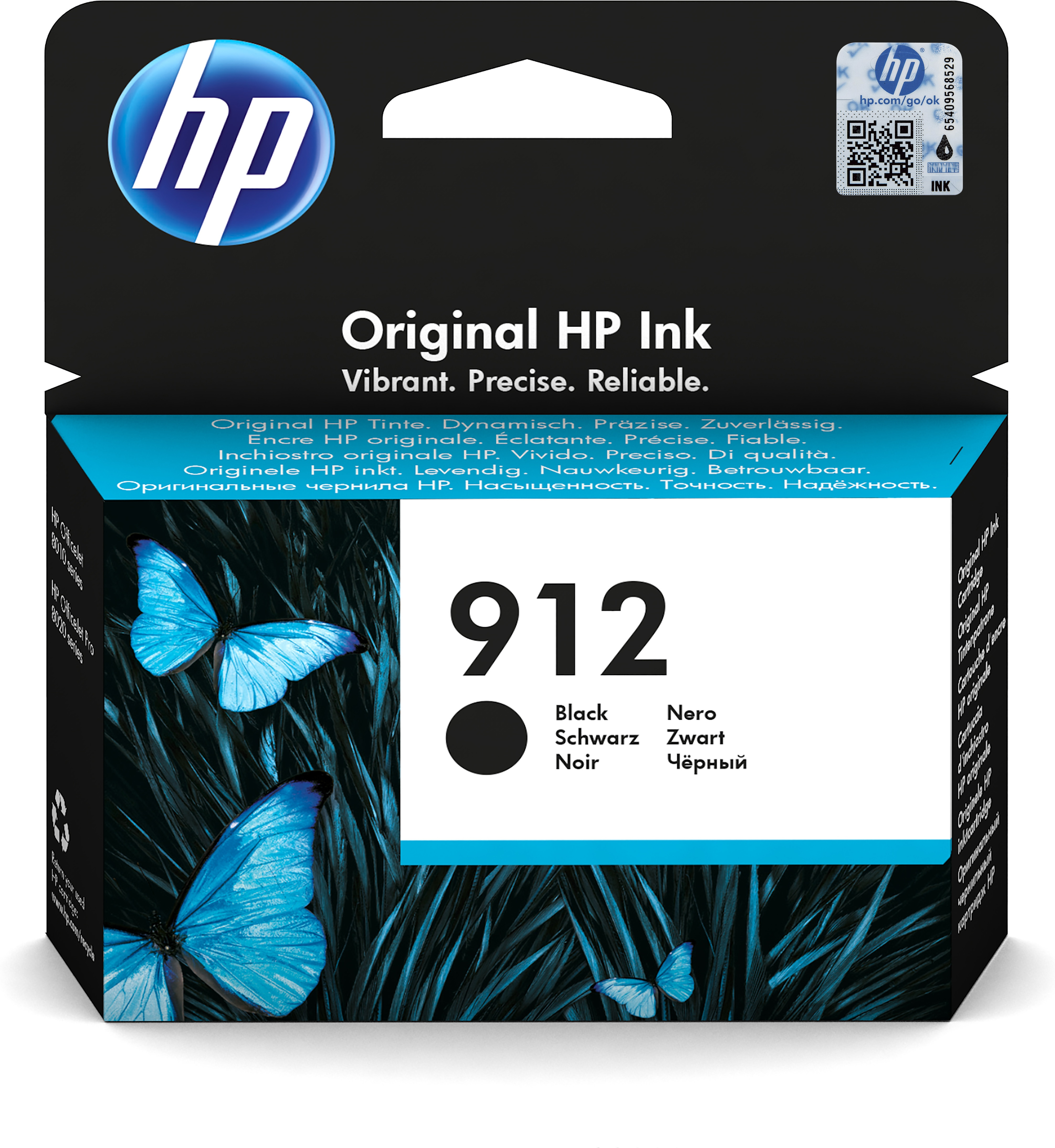HP nº912 Cartucho Negro Officejet 8012, 8014, 8015, Officejet Pro 8022, 8024, 8025, 8035