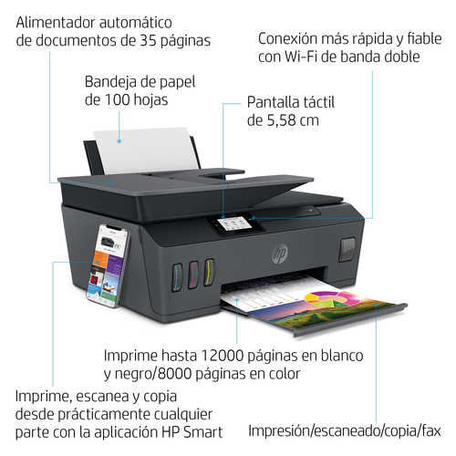 HP multifuncion inkjet Smart Tank Plus 655