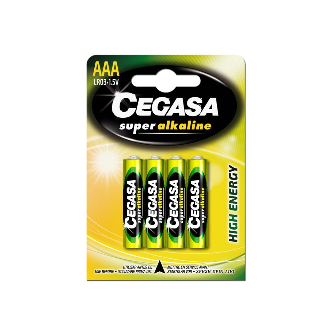 CEGASA PILA SUPER ALC LR03 BLISTER 4 UDS.