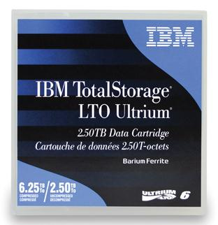 IBM Cartucho datos LTO Ultrium 6 885m 2,5 TB 00V7590