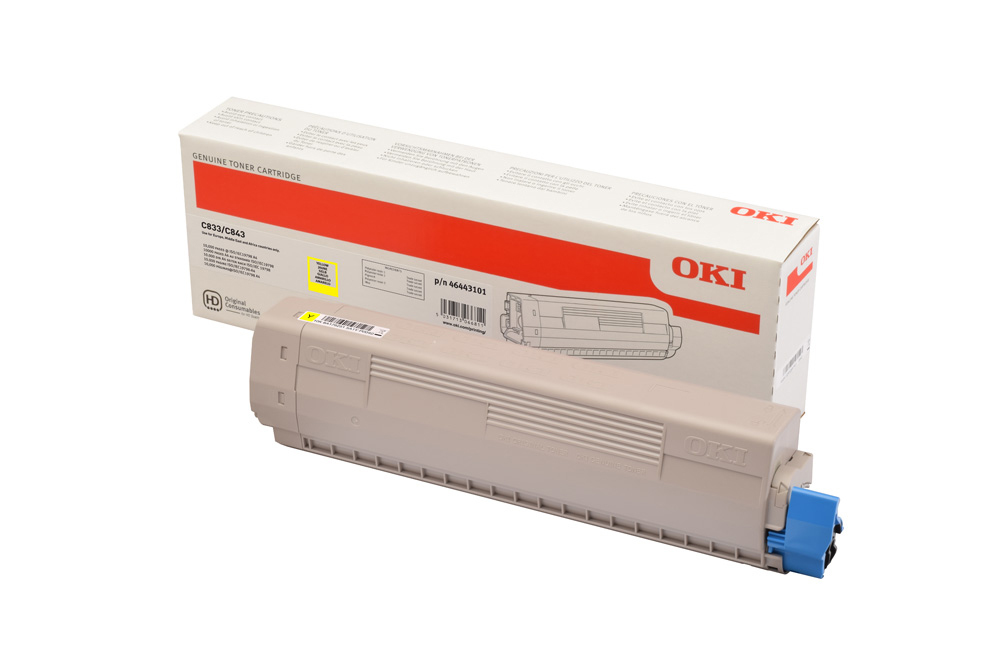 OKI Toner-C833/843 - Yellow
