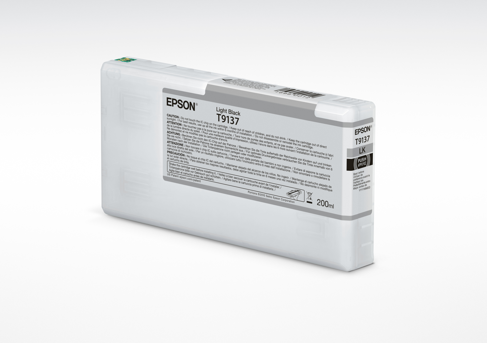 EPSON T9137 Light Black Ink Cartridge (200ml) para SC-P5000