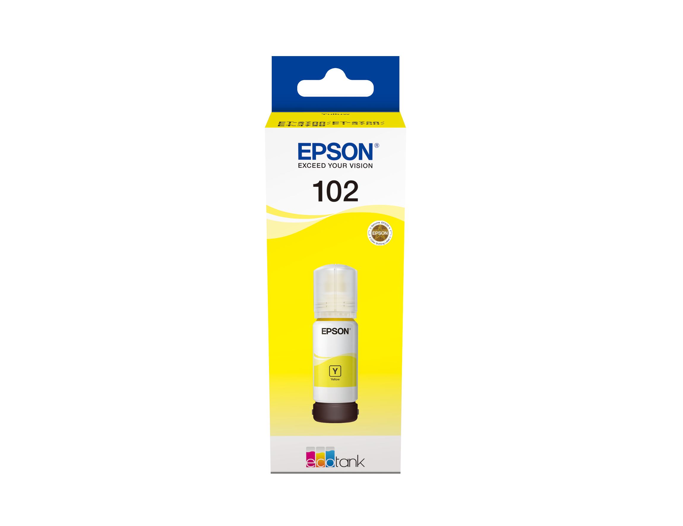 EPSON 102 EcoTank Yellow Ink Bottle ET-2700/ ET-2750/ET-3700 /ET-3750 /ET4750