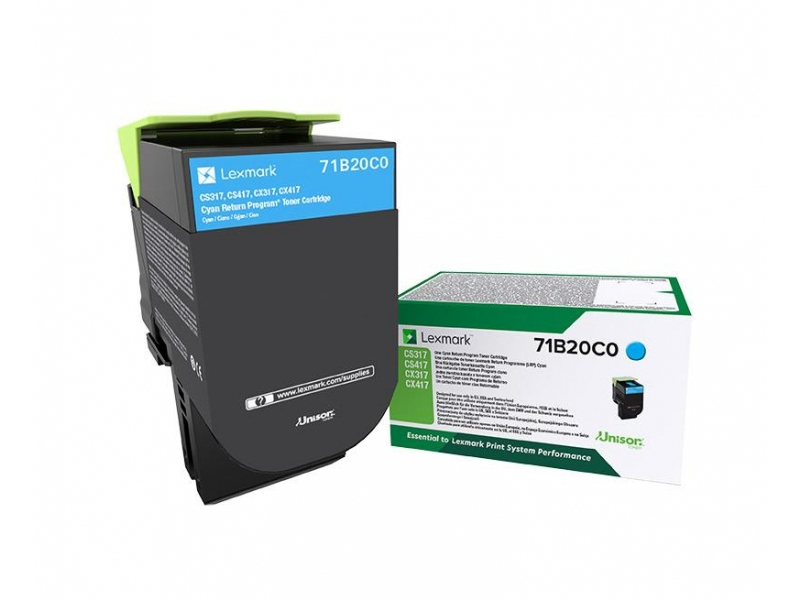 LEXMARK TONER 71B20C0 CIAN
