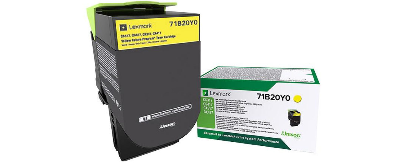 LEXMARK TONER 71B20Y0 AMARILLO