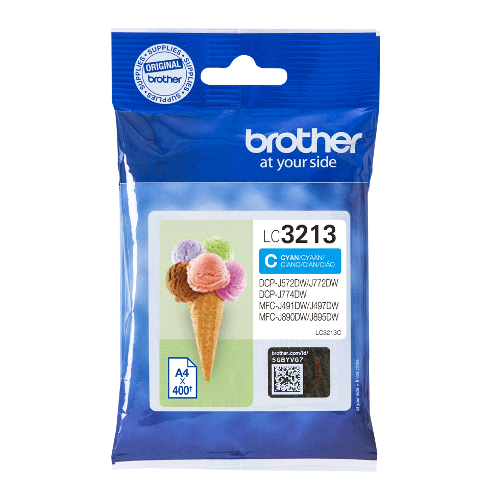 BROTHER Cartucho de tinta cian larga duracion BROTHER LC3213C