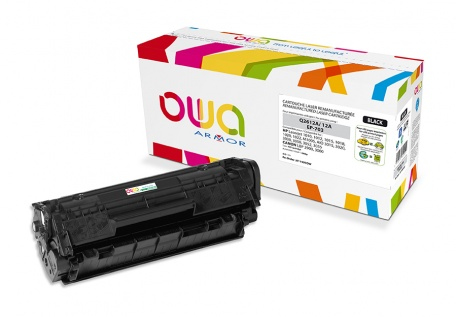 ARMOR Toner Q2612A para HP Laserjet 1010, 1012, 1015, 1020, 1022, M1005, AIO 3015, 3020, 3030, 3050, 3052 y 7616A005 para CANON LBP 2900, 3000