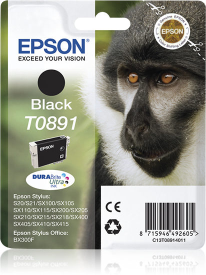 Epson Stylus S20/SX105/SX205/405 Cartucho Negro (Radiofrecuencia + acoustic magnetic)