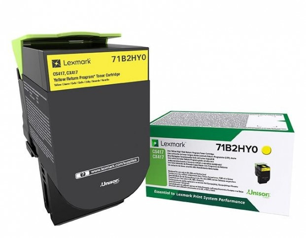 Lexmark CS/CX 417, 517 Cartucho de toner amarillo Alto Rendimiento Retornable