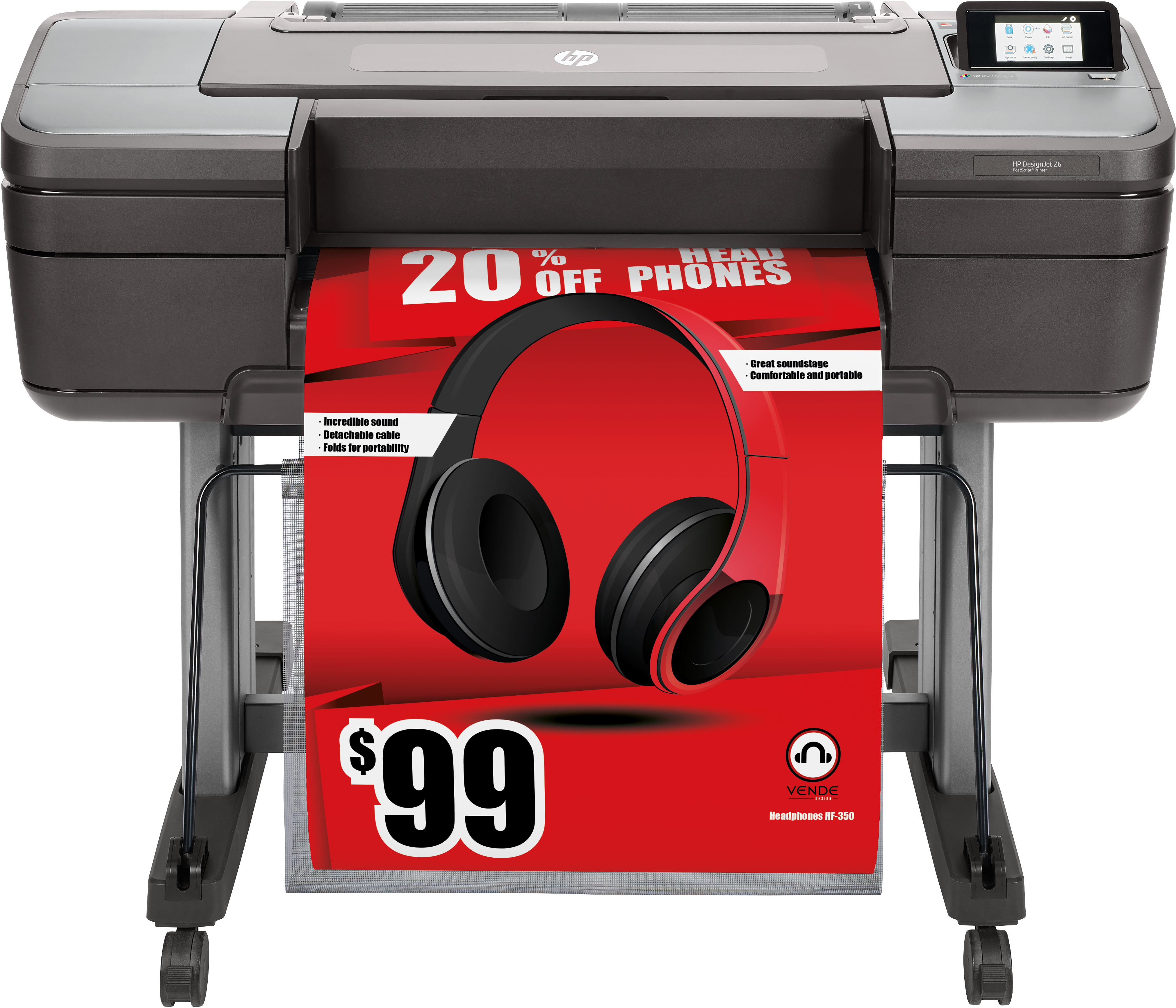 HP Impresora DesignJet Z6 PostScript 24 pulgadas
