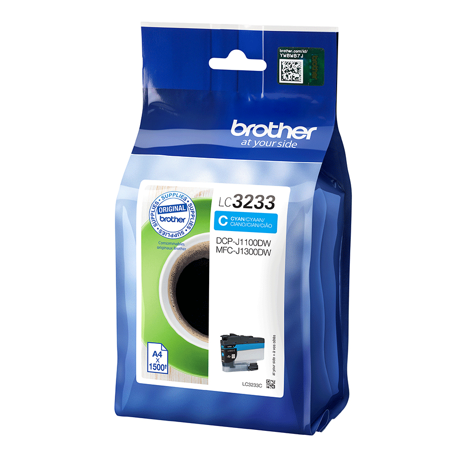 BROTHER Cartucho de tinta cian LC3233C