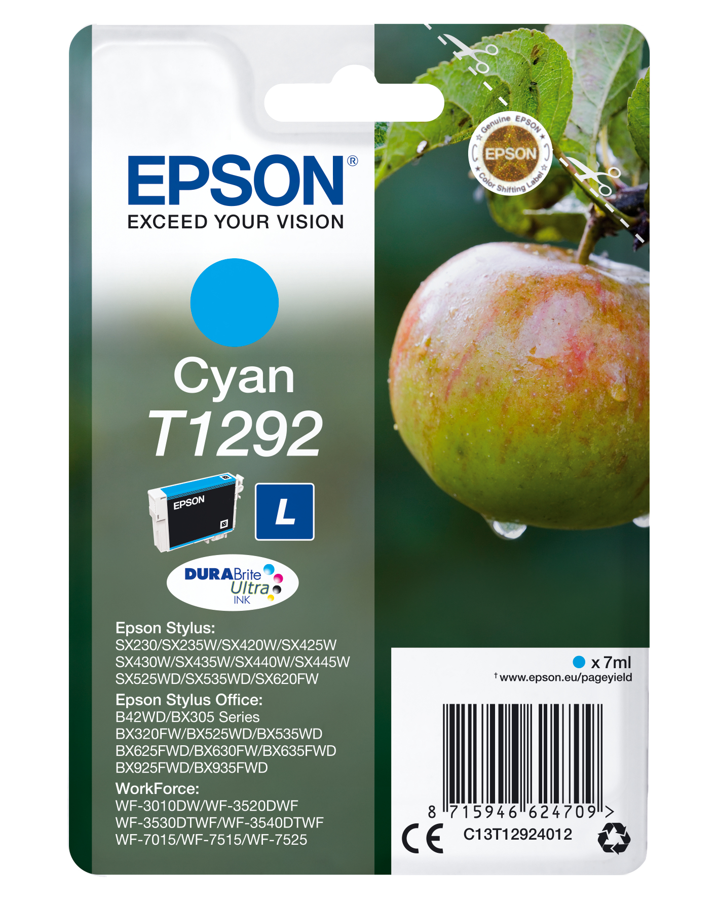 Epson Cartucho Cian Stylus SX420W/425W/ Office BX305F/320FW