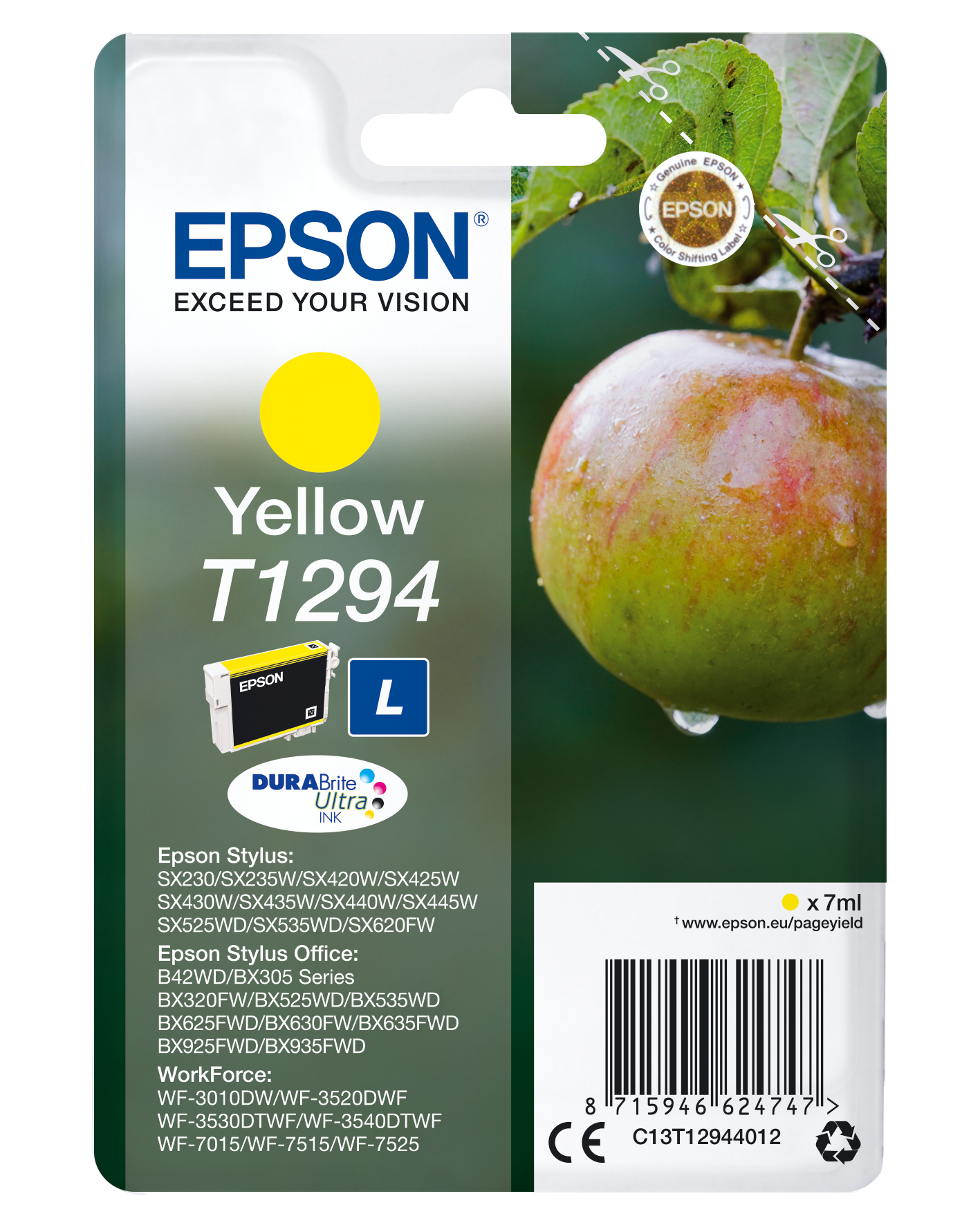 Epson C13T129440 CON ETIQUETA DE SEGURIDAD - Radio frequencia + acoustic magnetic