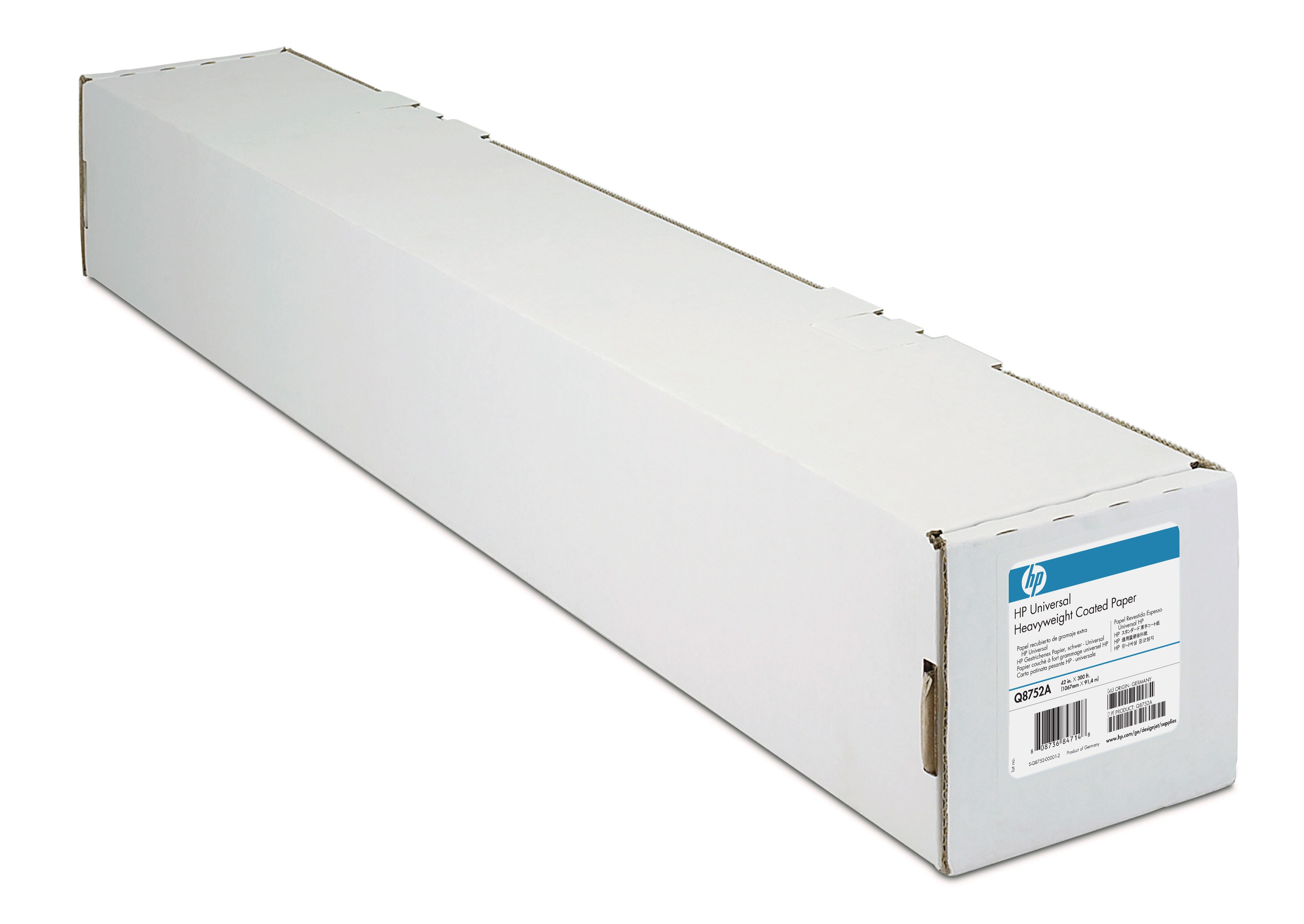 HP Papel Couche (Recubierto) Rollo 42", 45.7 m. x 1067mm., 90g.