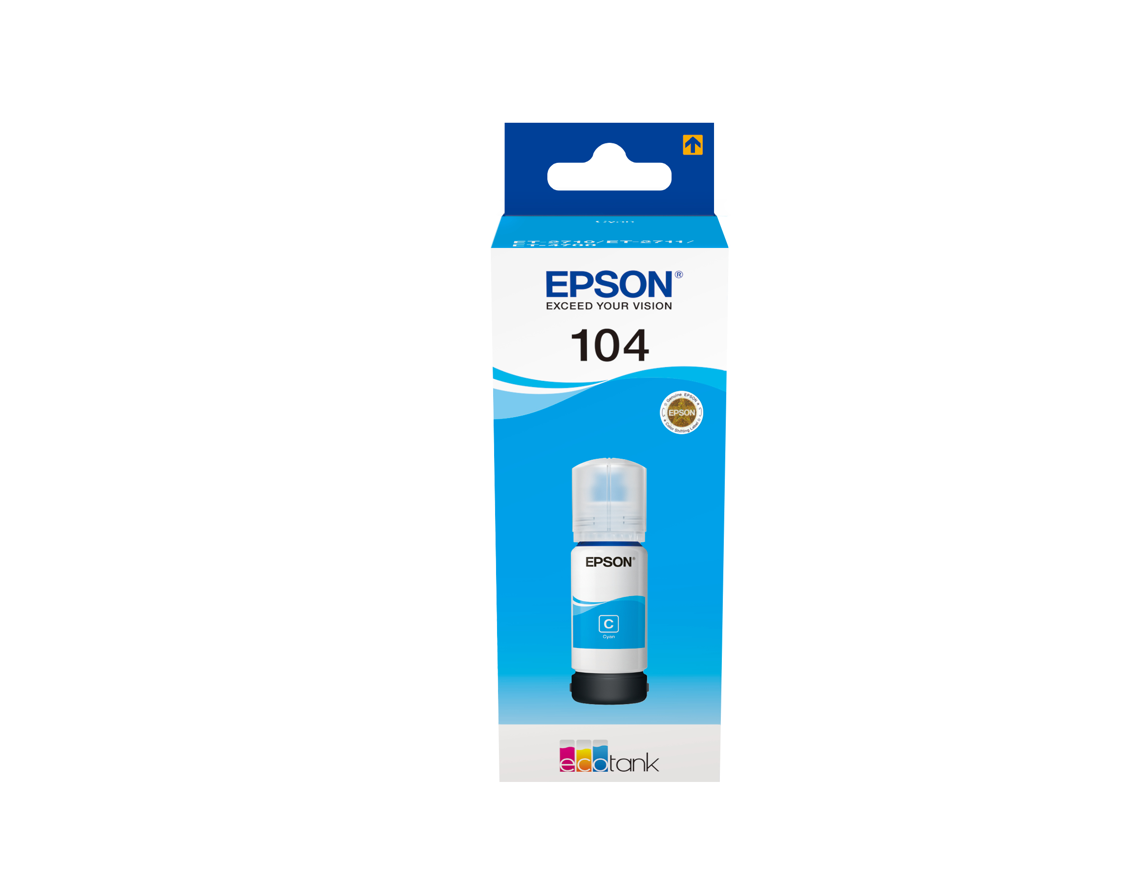 EPSON tinta 104 EcoTank Cyan ink bottle