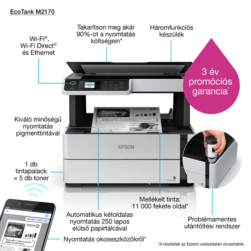 EPSON Multifunción A4 EcoTank ET-M2170 descatalogado