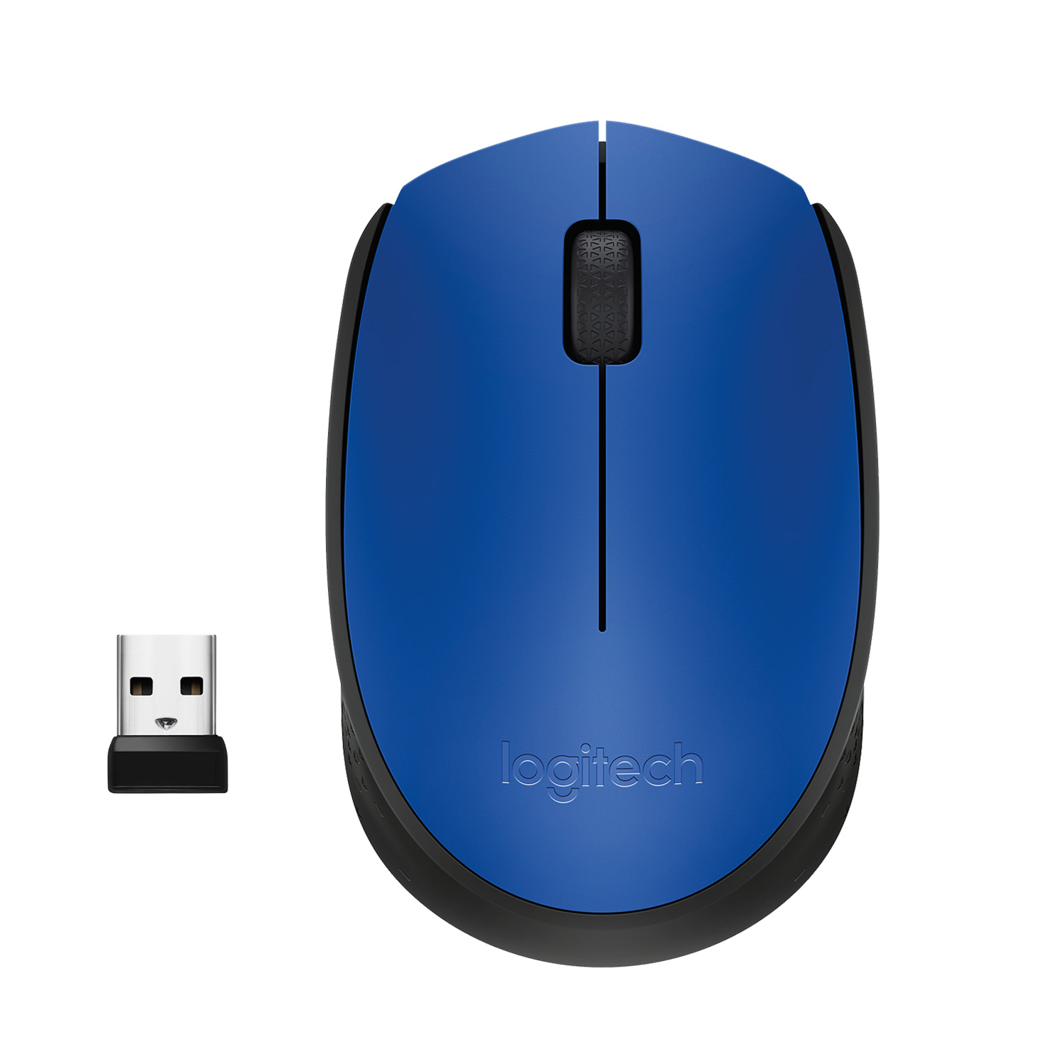 LOGITECH Raton m171 optico wireless azul