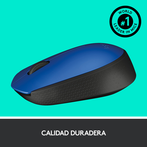 LOGITECH Raton m171 optico wireless azul