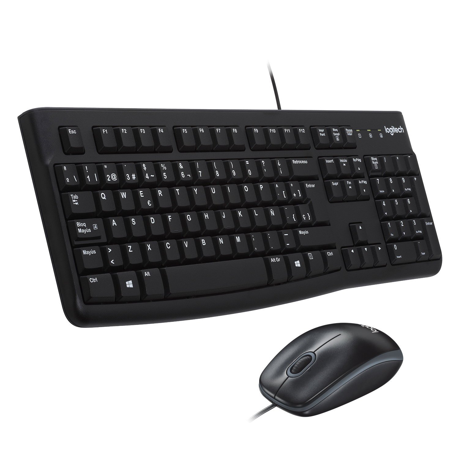 LOGITECH TECLADO + RATON MK120 optico usb 2.0 negro