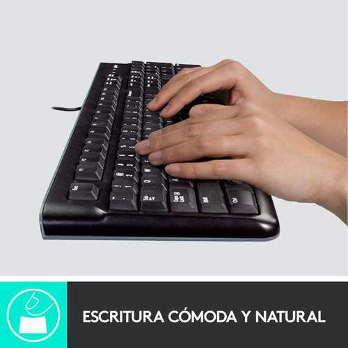 LOGITECH TECLADO + RATON MK120 optico usb 2.0 negro