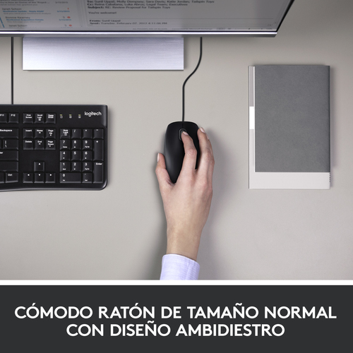 LOGITECH TECLADO + RATON MK120 optico usb 2.0 negro