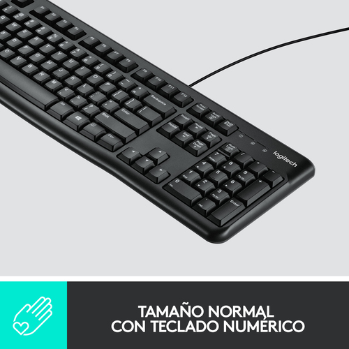 LOGITECH TECLADO + RATON MK120 optico usb 2.0 negro