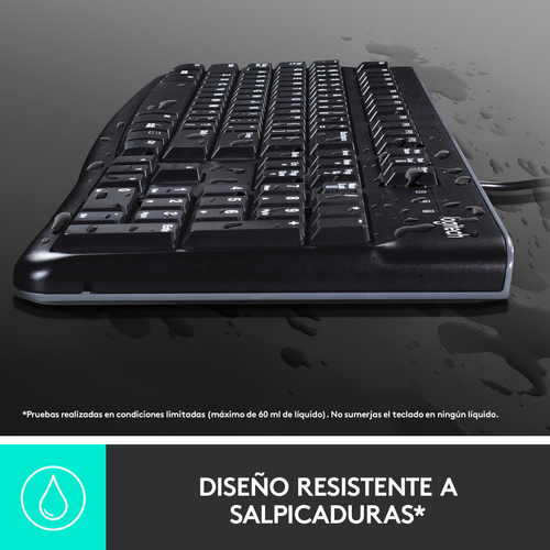 LOGITECH TECLADO + RATON MK120 optico usb 2.0 negro