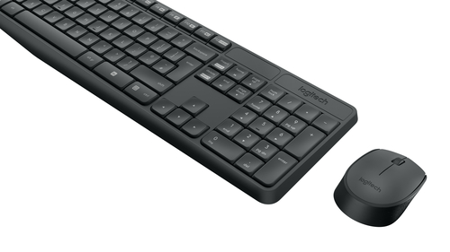 LOGITECH TECLADO + MOUSE MK235 wireless resistente a salpicaduras