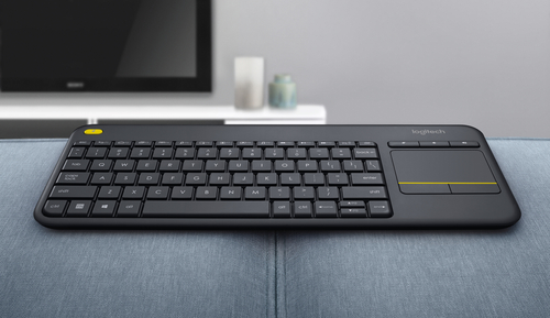 LOGITECH TECLADO K400 plus touch keyboard  negro wireless