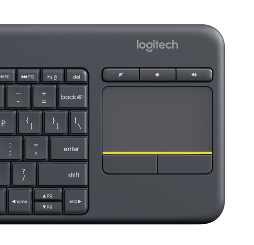 LOGITECH TECLADO K400 plus touch keyboard  negro wireless