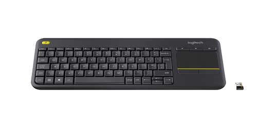 LOGITECH TECLADO K400 plus touch keyboard  negro wireless