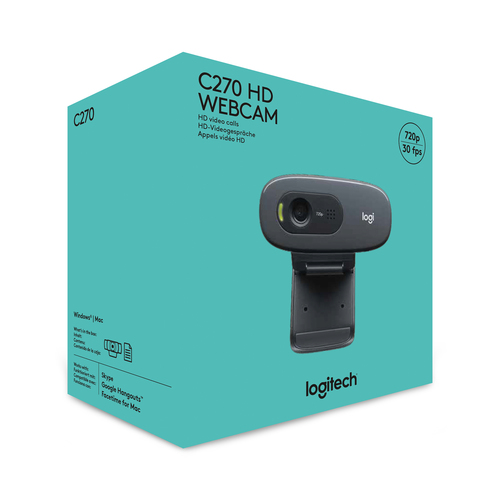 LOGITECH WEBCAM c270 hd 1280x720p 3mp new