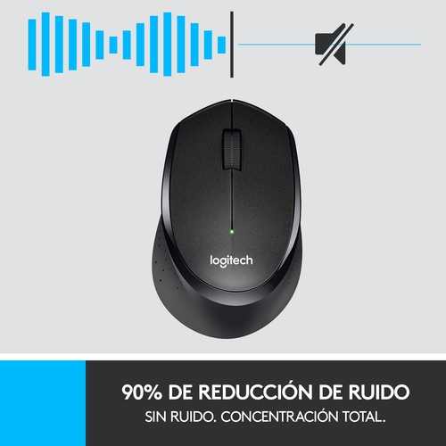 LOGITECH RATON M330 OPTICO WIRELESS SILENT PLUS GRIS