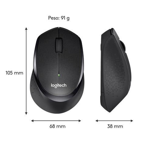 LOGITECH RATON M330 OPTICO WIRELESS SILENT PLUS GRIS