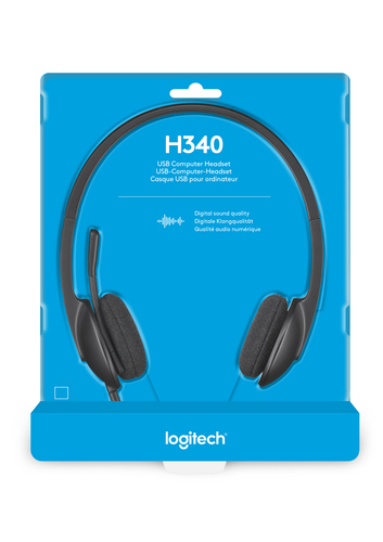 LOGITECH AURICULARES CON MICROFONO HEADSET H340 USB