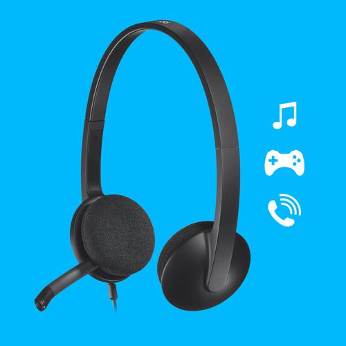 LOGITECH AURICULARES CON MICROFONO HEADSET H340 USB