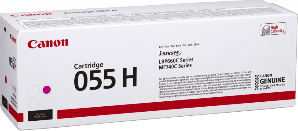 CANON LBP663 LBP664 MF742 MF744 MF745 MF746 055H Toner magenta alta capacidad