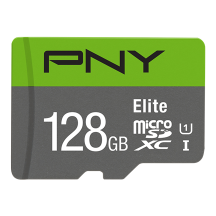 PNY Tarjeta Memoria MicroSD 128GB ELITE 100Mb/s Cl10/UHS-I/U1/A1/V10
