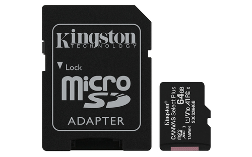 KINGSTON MicroSD XC 64GB / Class 10 / Adaptador SD