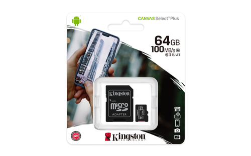 KINGSTON MicroSD XC 64GB / Class 10 / Adaptador SD