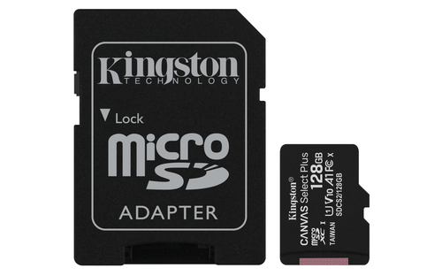 KINGSTON MicroSD XC 128GB / Class 10 / Adaptador SD